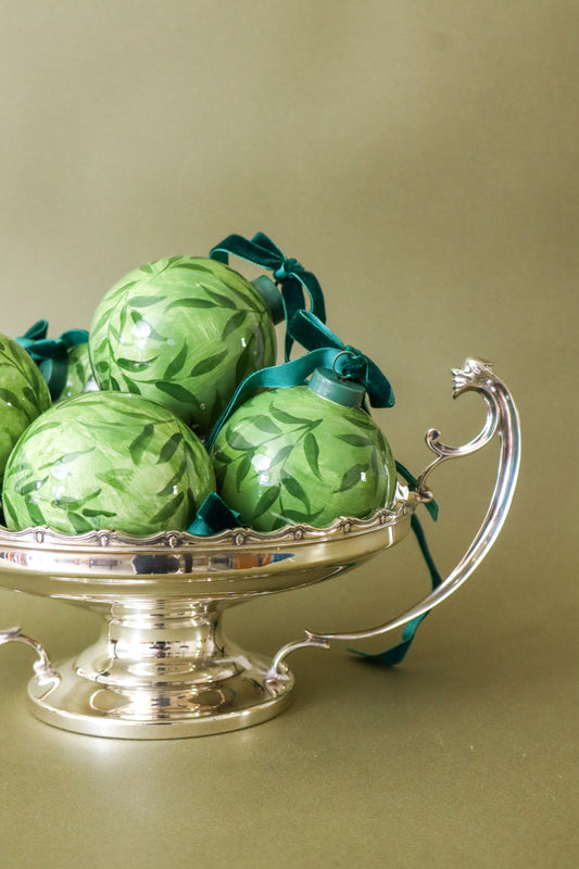 Holiday Bulb | FOUND Exclusive | Bespoke Green Leaves