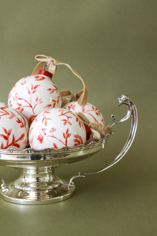 Holiday Bulb | FOUND Exclusive | Bespoke Red Floral