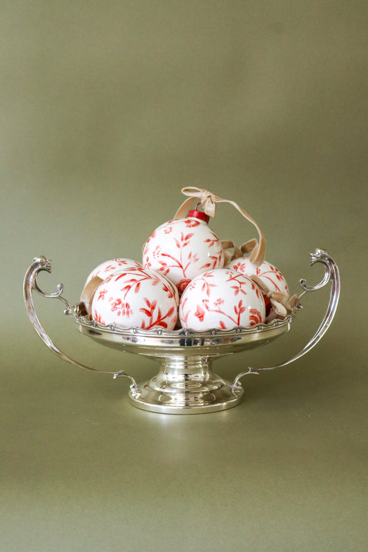 Holiday Bulb | FOUND Exclusive | Bespoke Red Floral