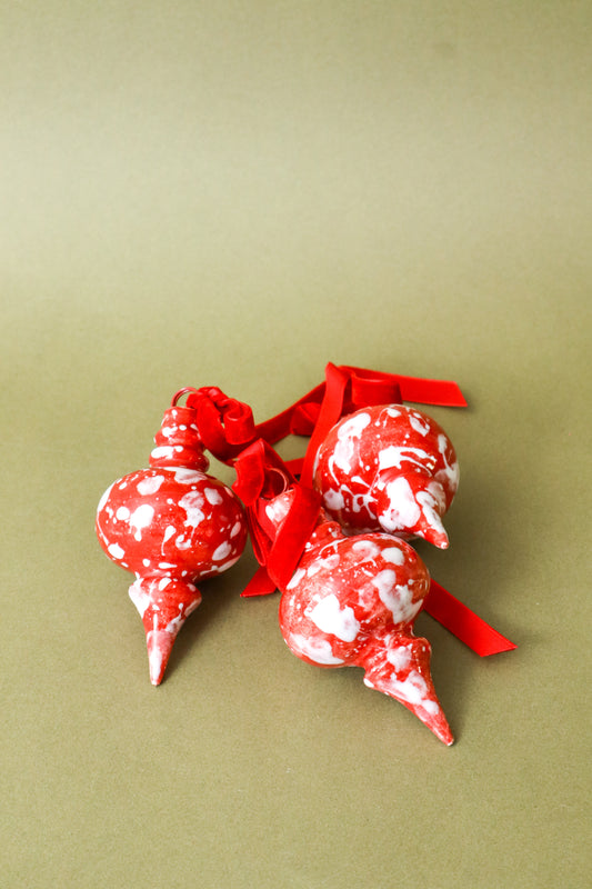 Red Splatter Ornament | FOUND Exclusive
