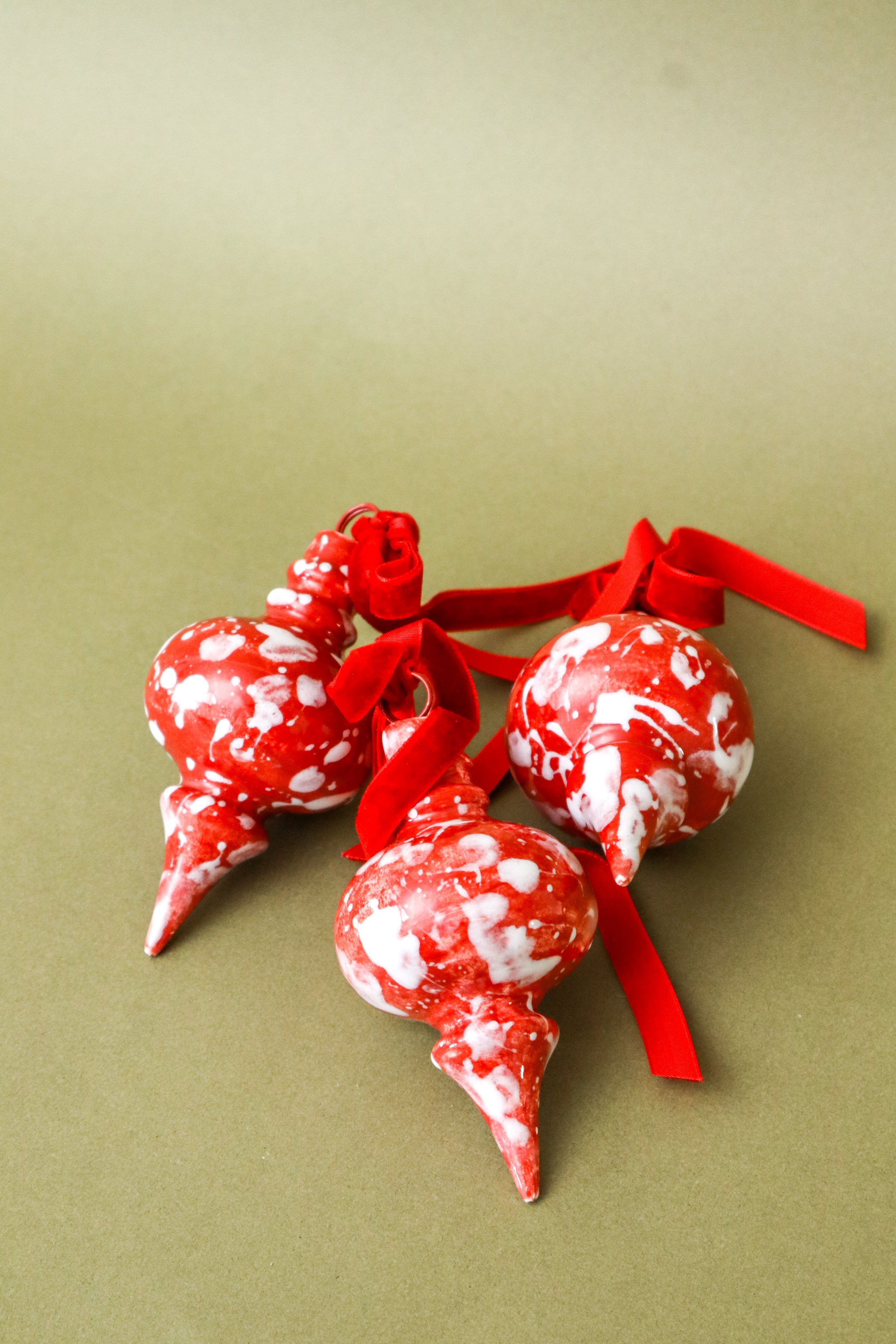 Red Splatter Ornament | FOUND Exclusive