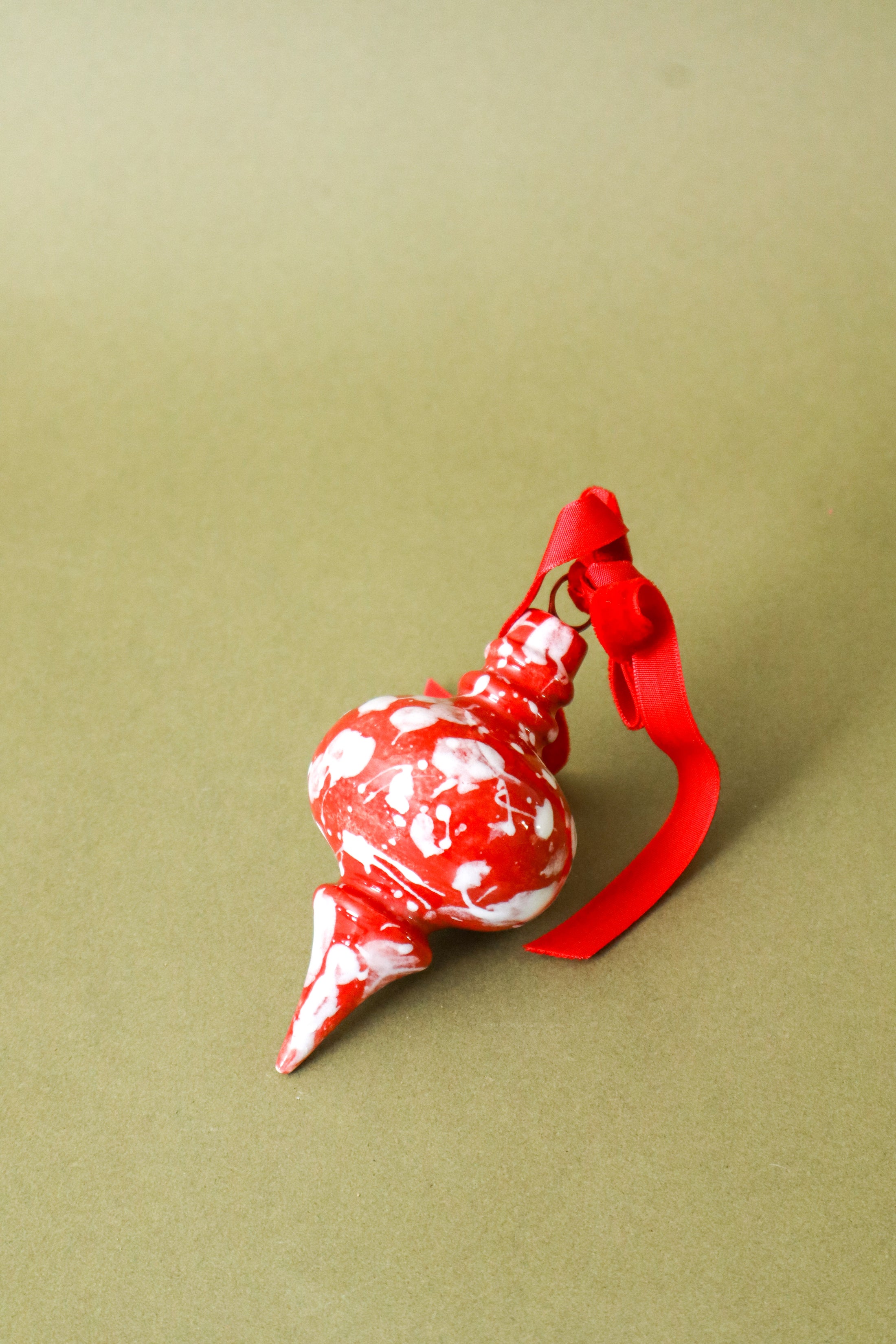Red Splatter Ornament | FOUND Exclusive