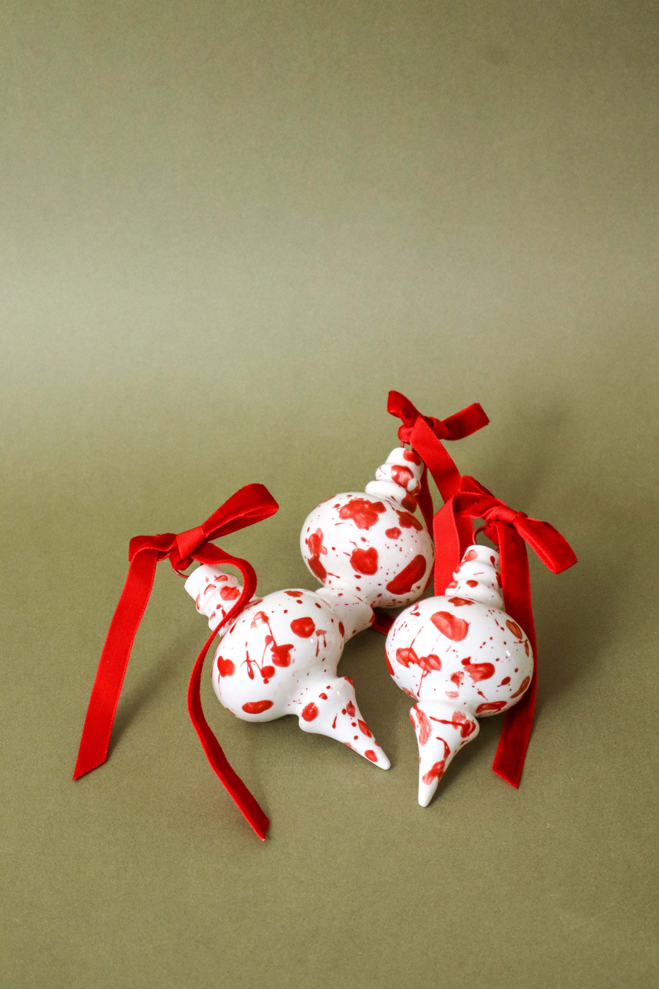 Red Splatter Ornament | FOUND Exclusive