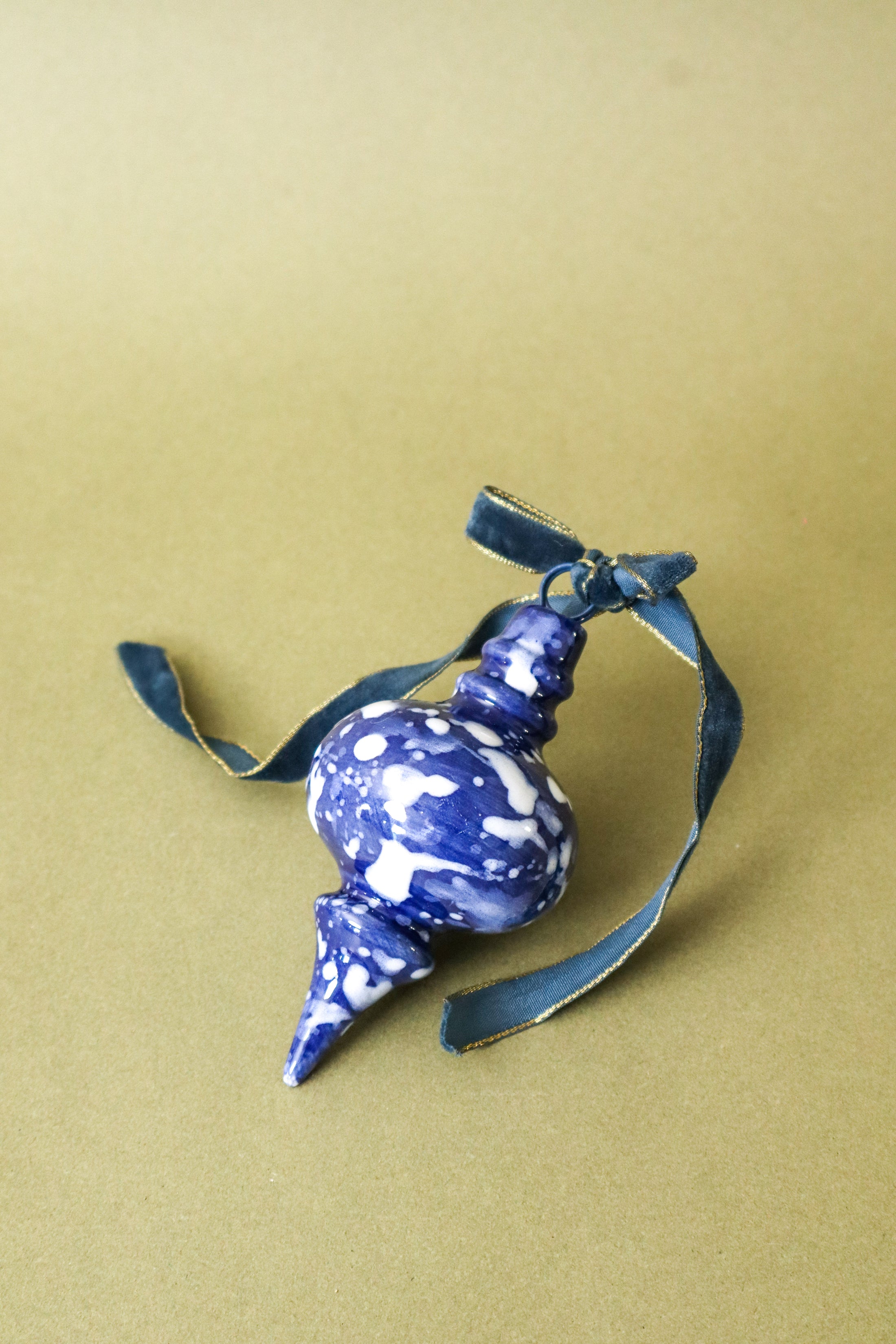 Blue Splatter Ornament | FOUND Exclusive