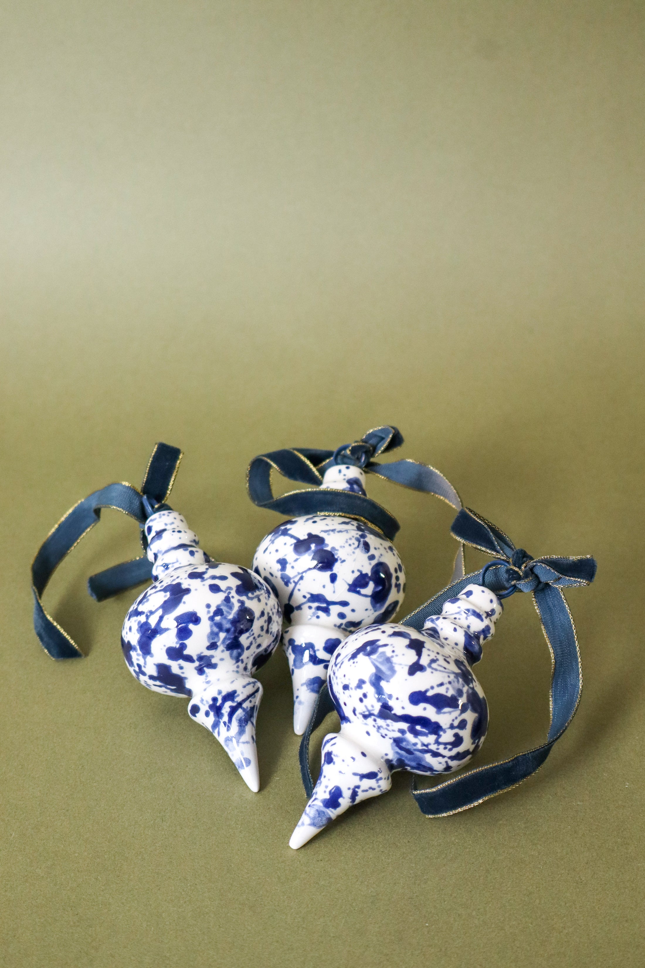 Blue Splatter Ornament | FOUND Exclusive