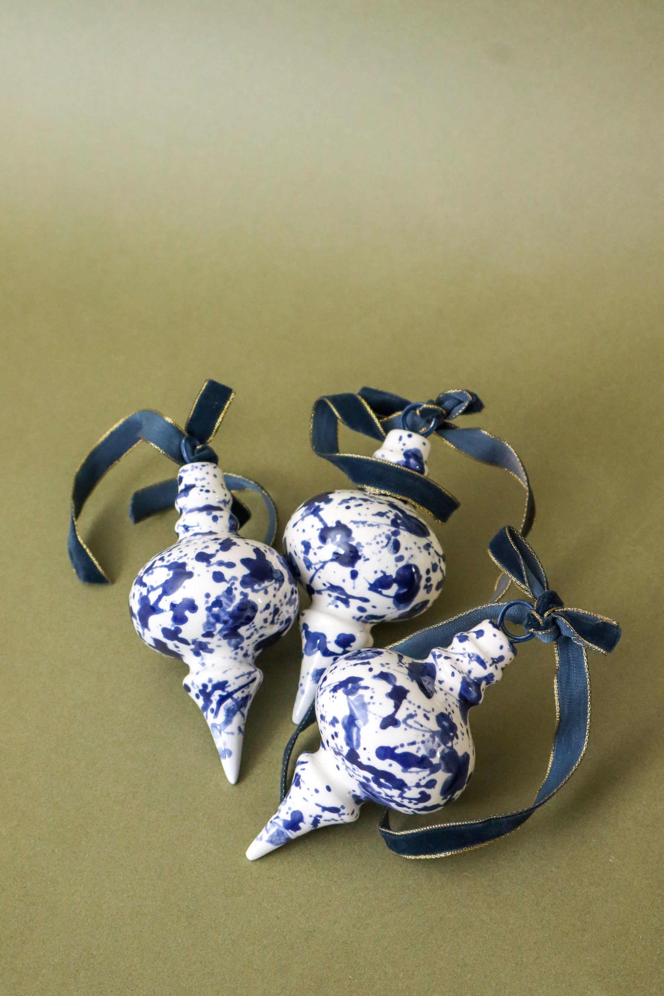 Blue Splatter Ornament | FOUND Exclusive