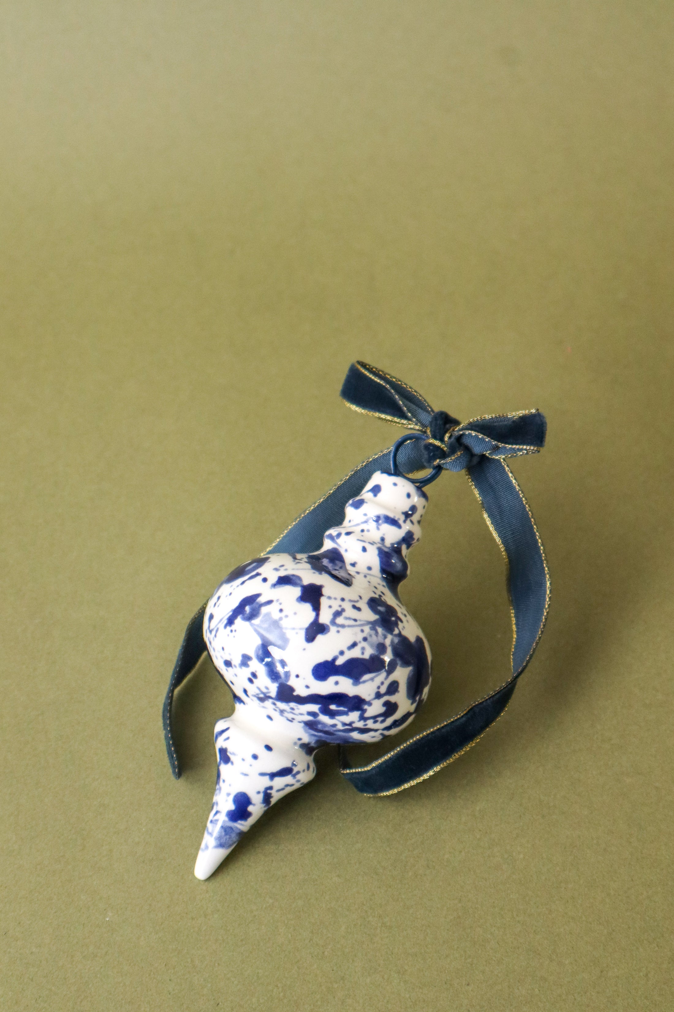 Blue Splatter Ornament | FOUND Exclusive