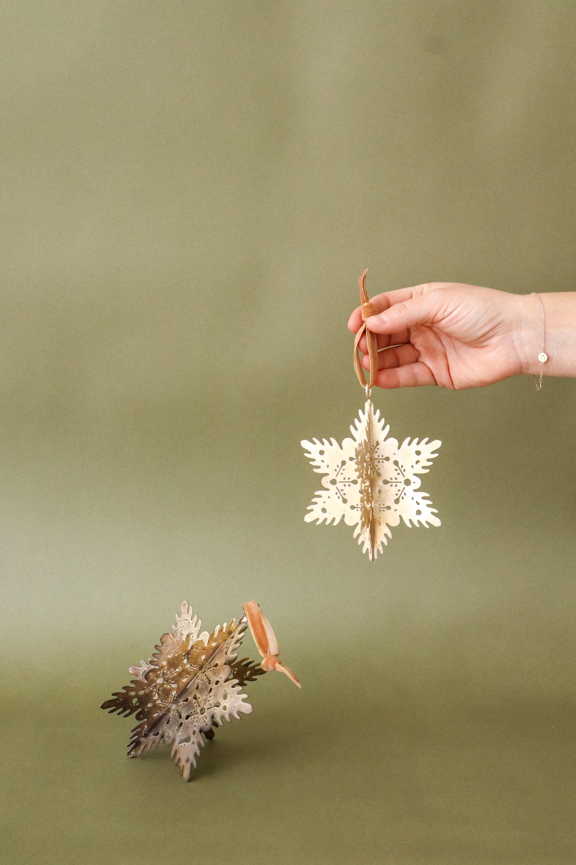 Metallic Snowflake Ornament