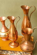 Load image into Gallery viewer, Vintage Tall Slim Copper Pitcher | 9.25”H
