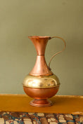 Load image into Gallery viewer, Copper + Brass Petite Pitcher
