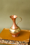 Load image into Gallery viewer, Copper + Brass Petite Pitcher
