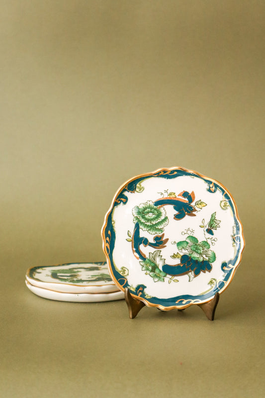 Masons Ironstone ‘Chartreuse’ Floral Small 4” Plate