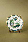 Load image into Gallery viewer, Masons Ironstone ‘Chartreuse’ Floral Small 4” Plate
