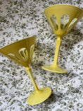 Load image into Gallery viewer, Yellow 'Creme' Martini Glass (SET OF 2)
