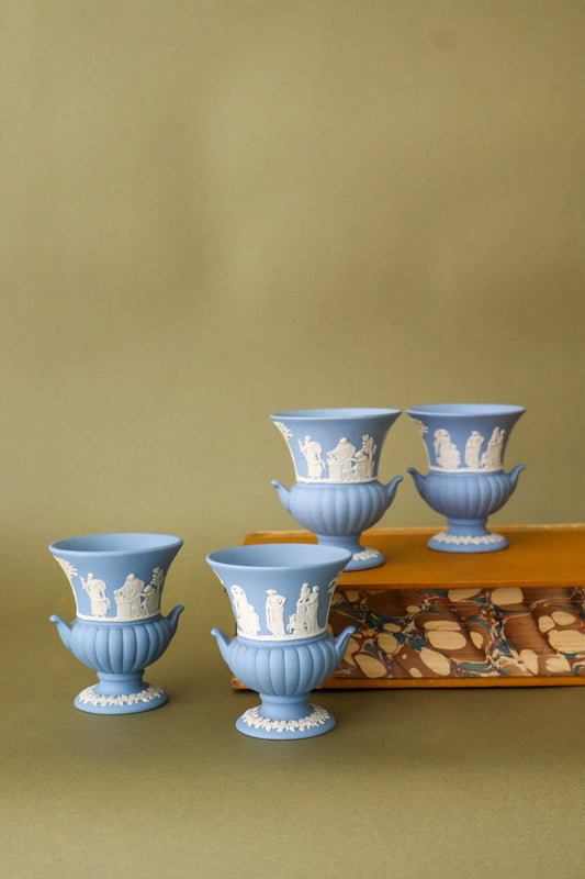 Petite Blue Wedgwood Jasperware Toothpick Urn