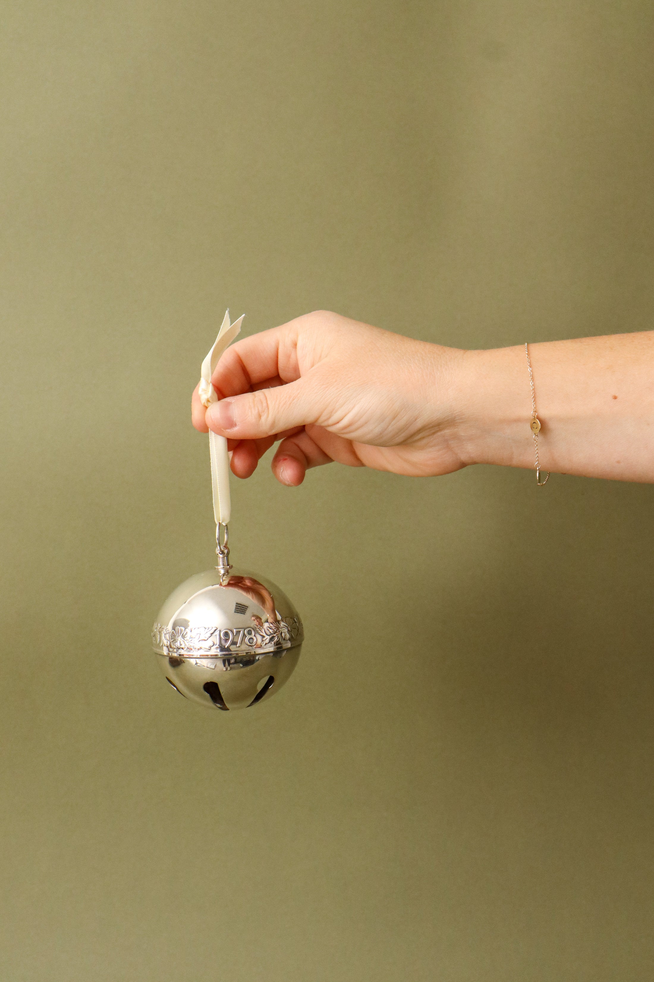 Wallace Silver Plate Sleigh Bell With Year