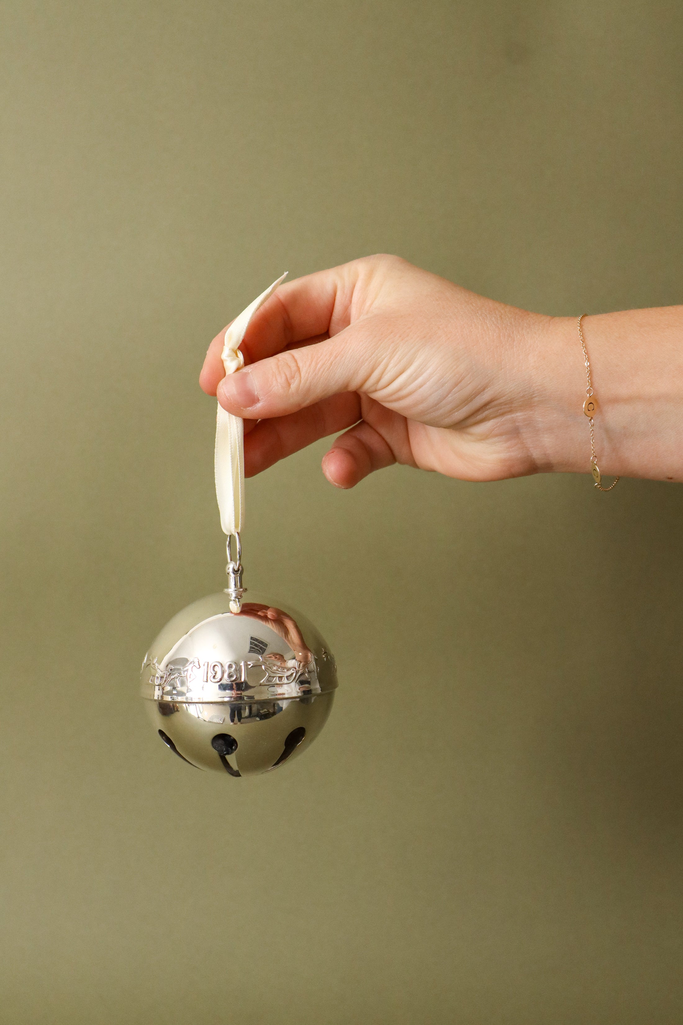 Wallace Silver Plate Sleigh Bell With Year