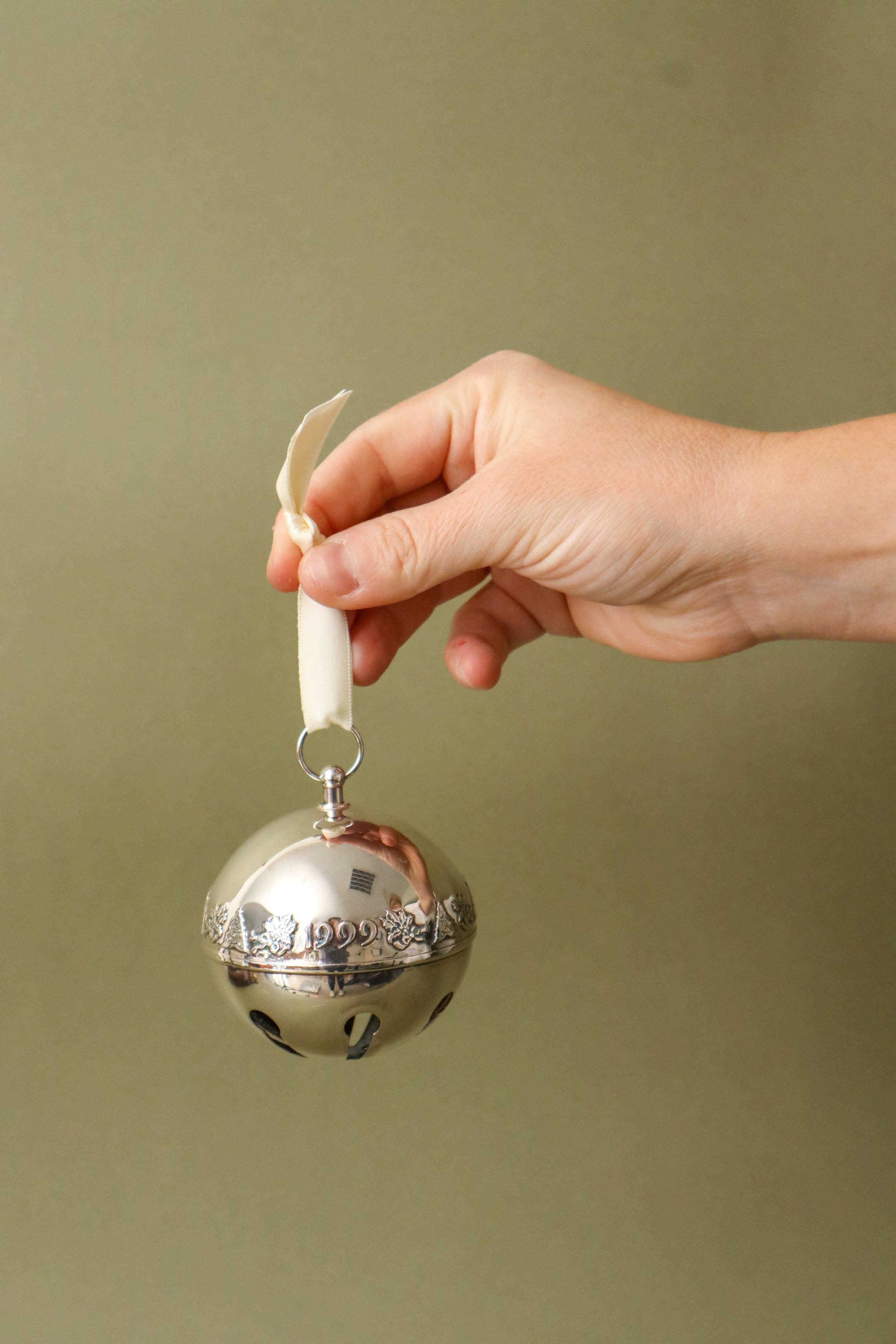 Wallace Silver Plate Sleigh Bell With Year