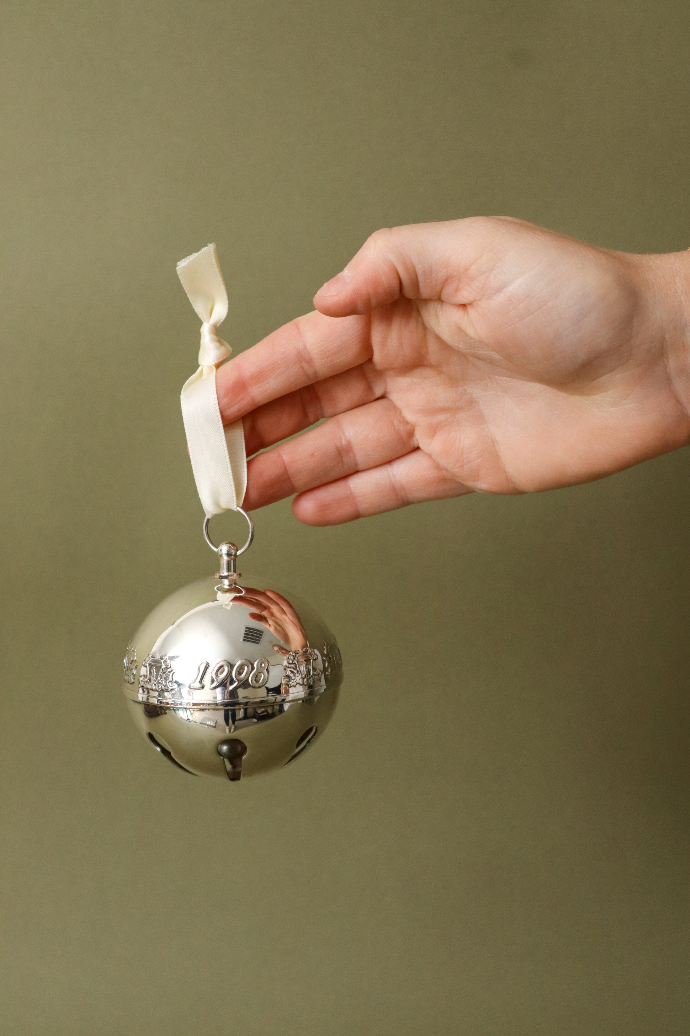 Wallace Silver Plate Sleigh Bell With Year