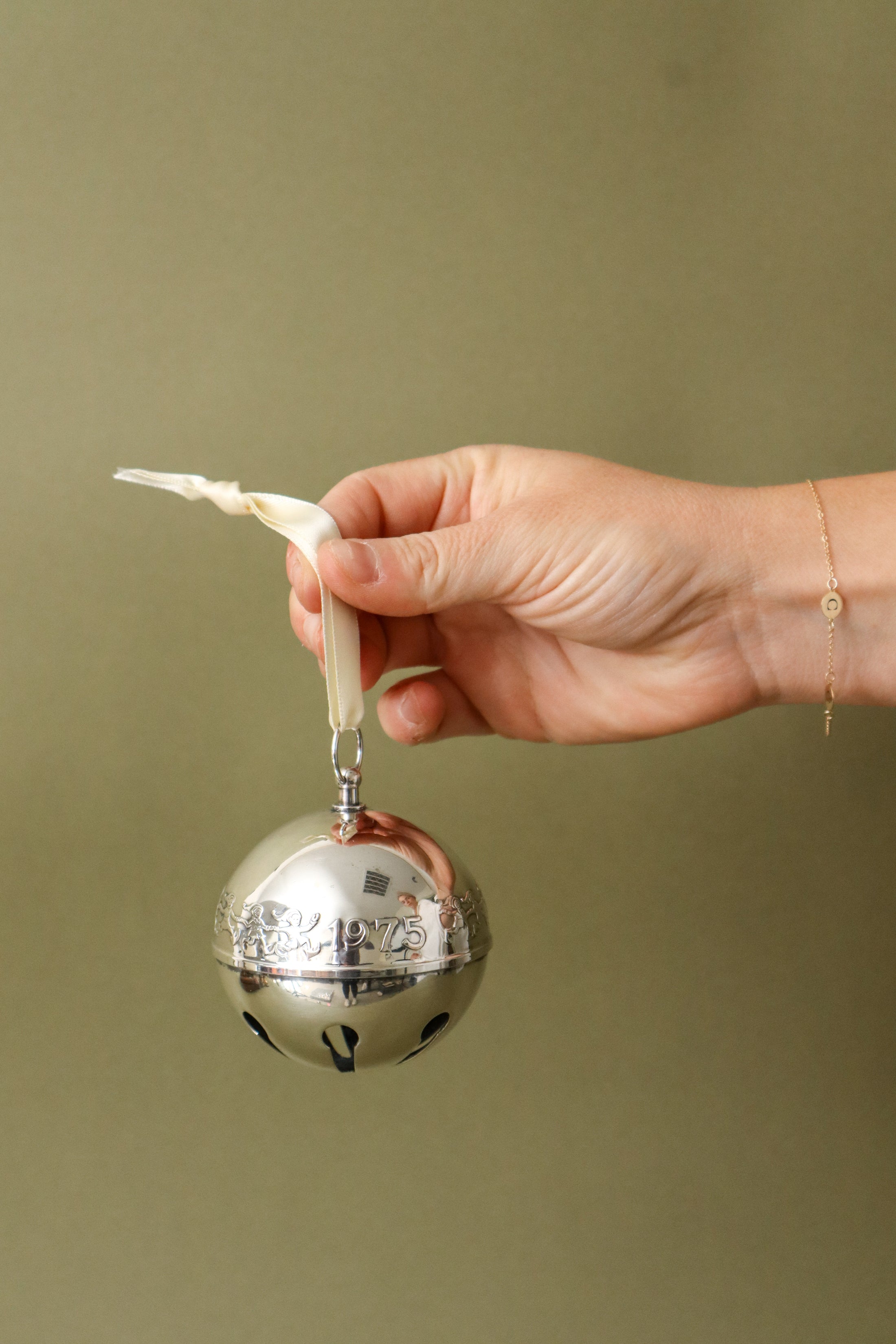Wallace Silver Plate Sleigh Bell With Year