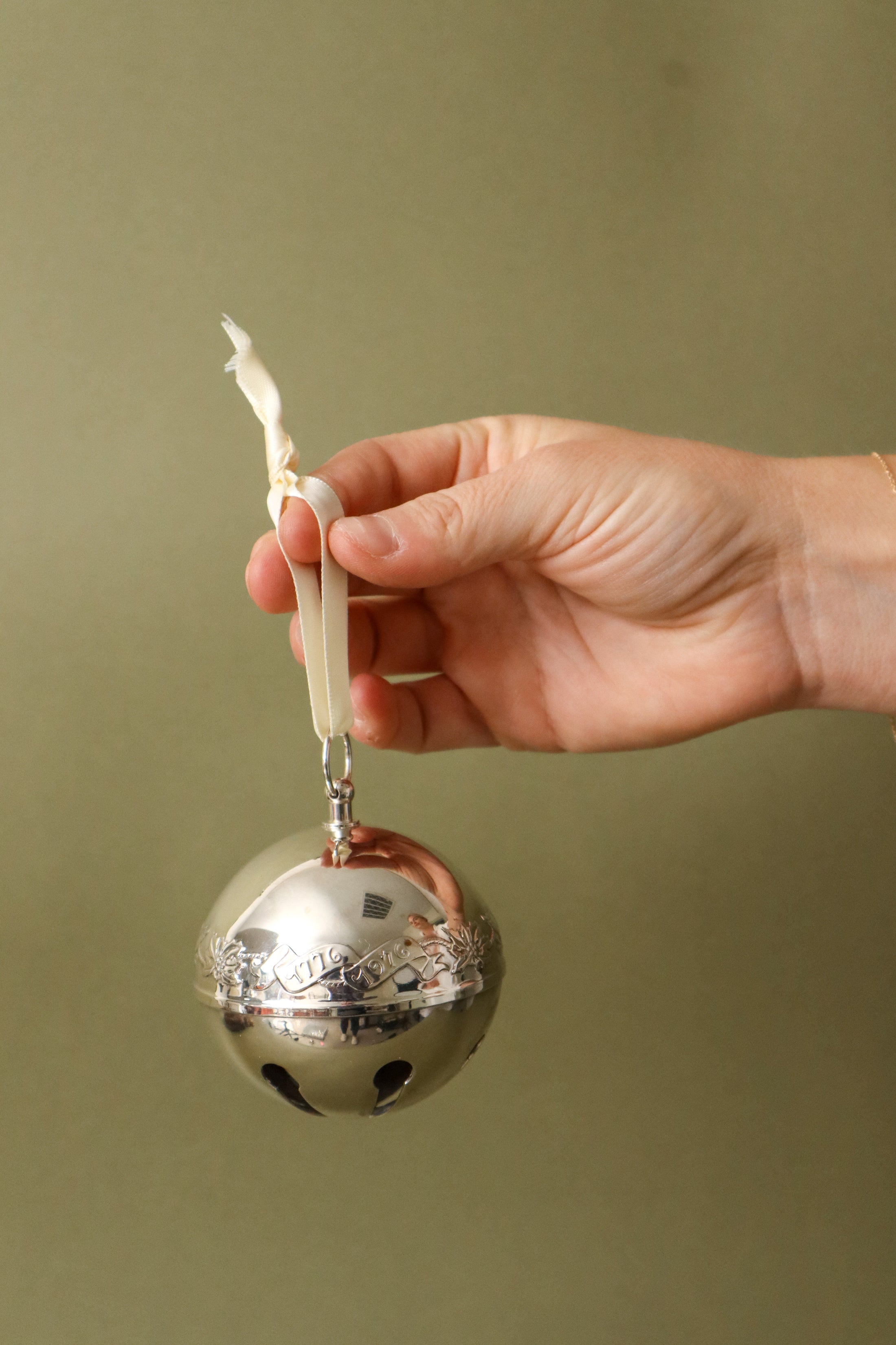 Wallace Silver Plate Sleigh Bell With Year