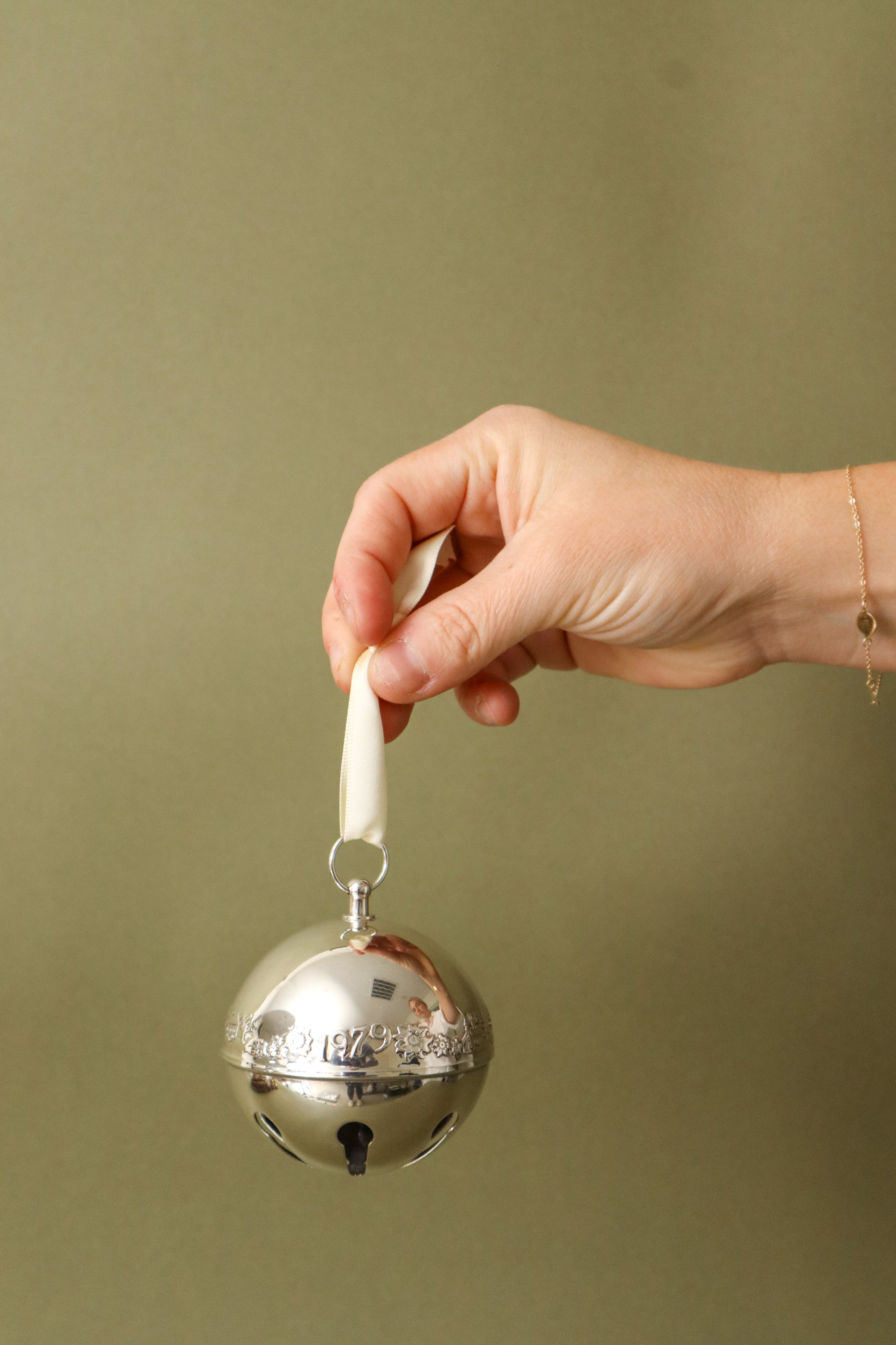 Wallace Silver Plate Sleigh Bell With Year