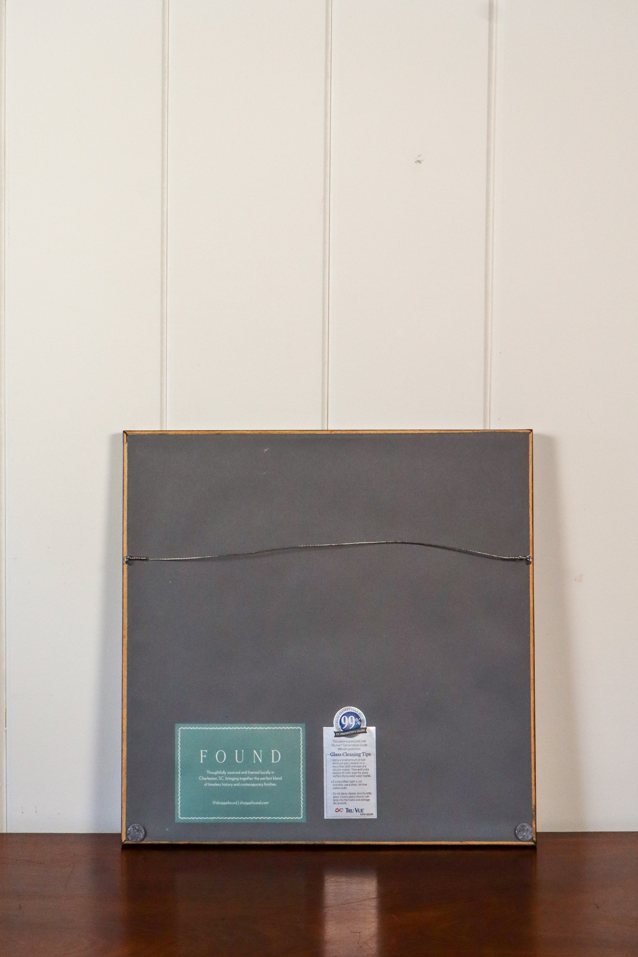 17th Century Hand Colored Coral Engraving (c. 1654) | in Contemporary Black Bamboo Frame