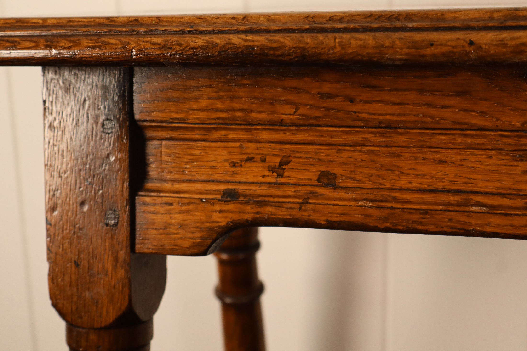 Antique Oak Joint Stool