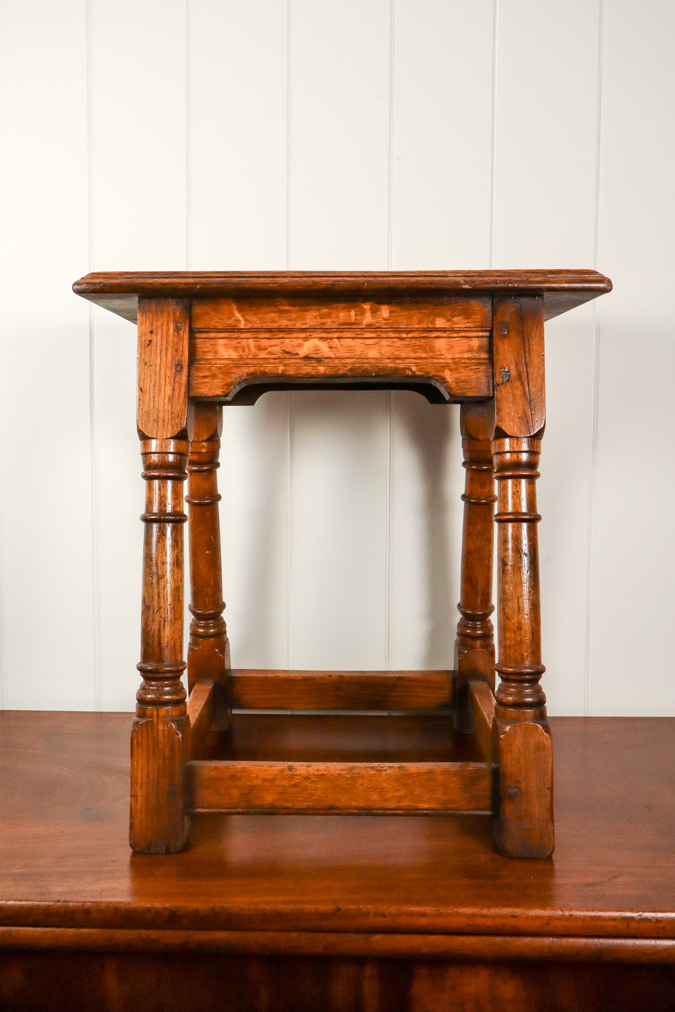 Antique Oak Joint Stool