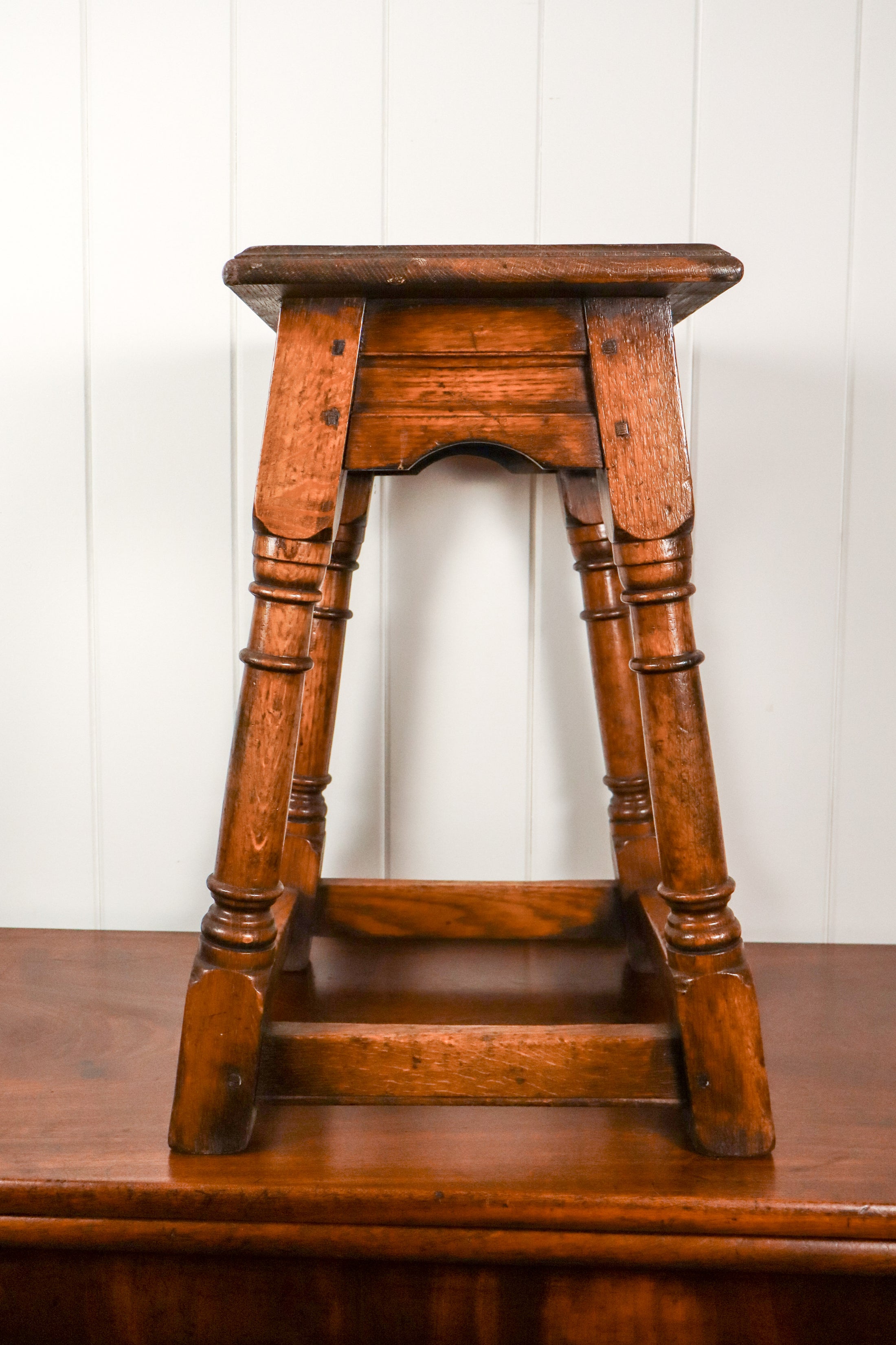 Antique Oak Joint Stool