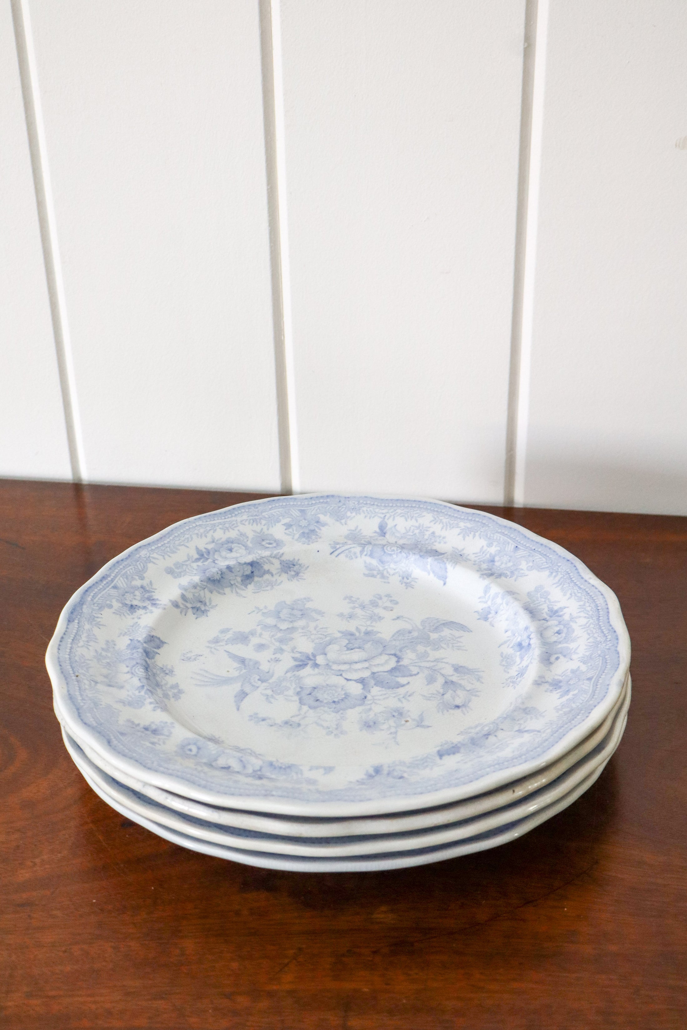 SET of 4 Asiatic Pheasant 9.25” Plates by Hancock, Whittingham & Co. (c. 1862-1872)