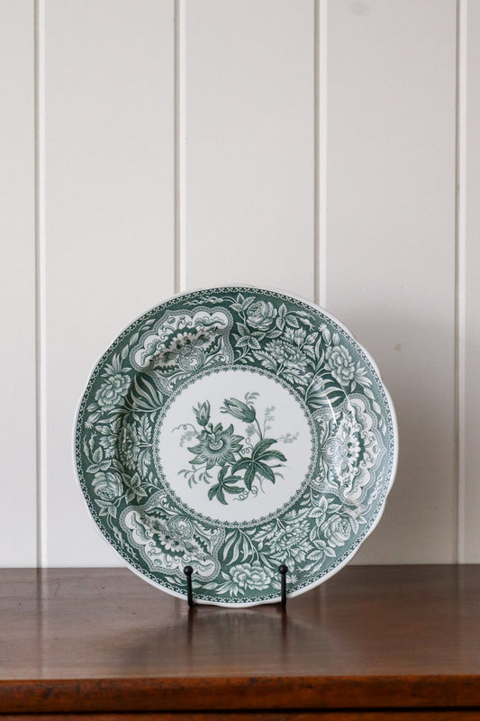 Vintage Spode Green Floral 10.5” Plate