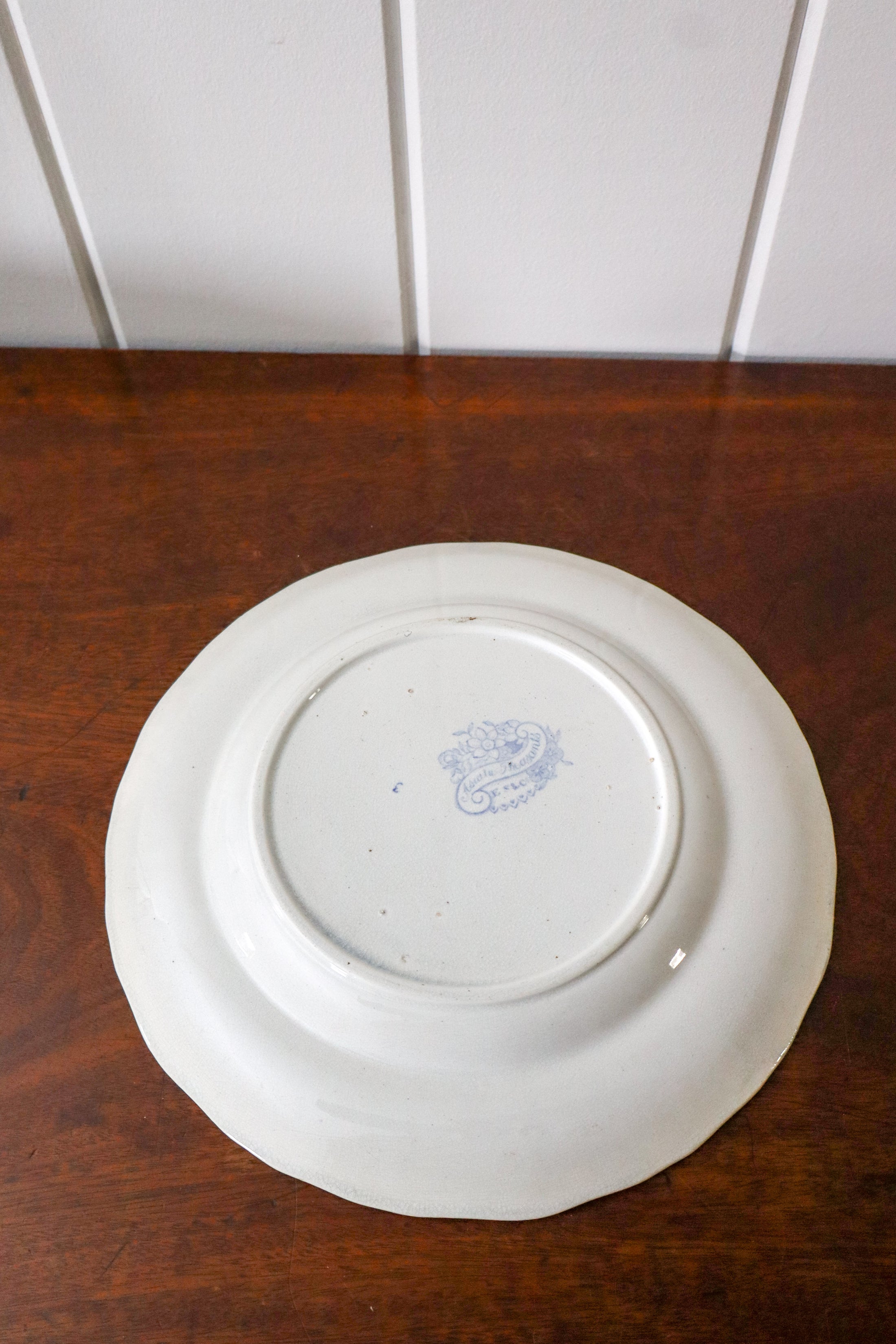SET of 7 Antique Asiatic Peasant Plates 9.25”