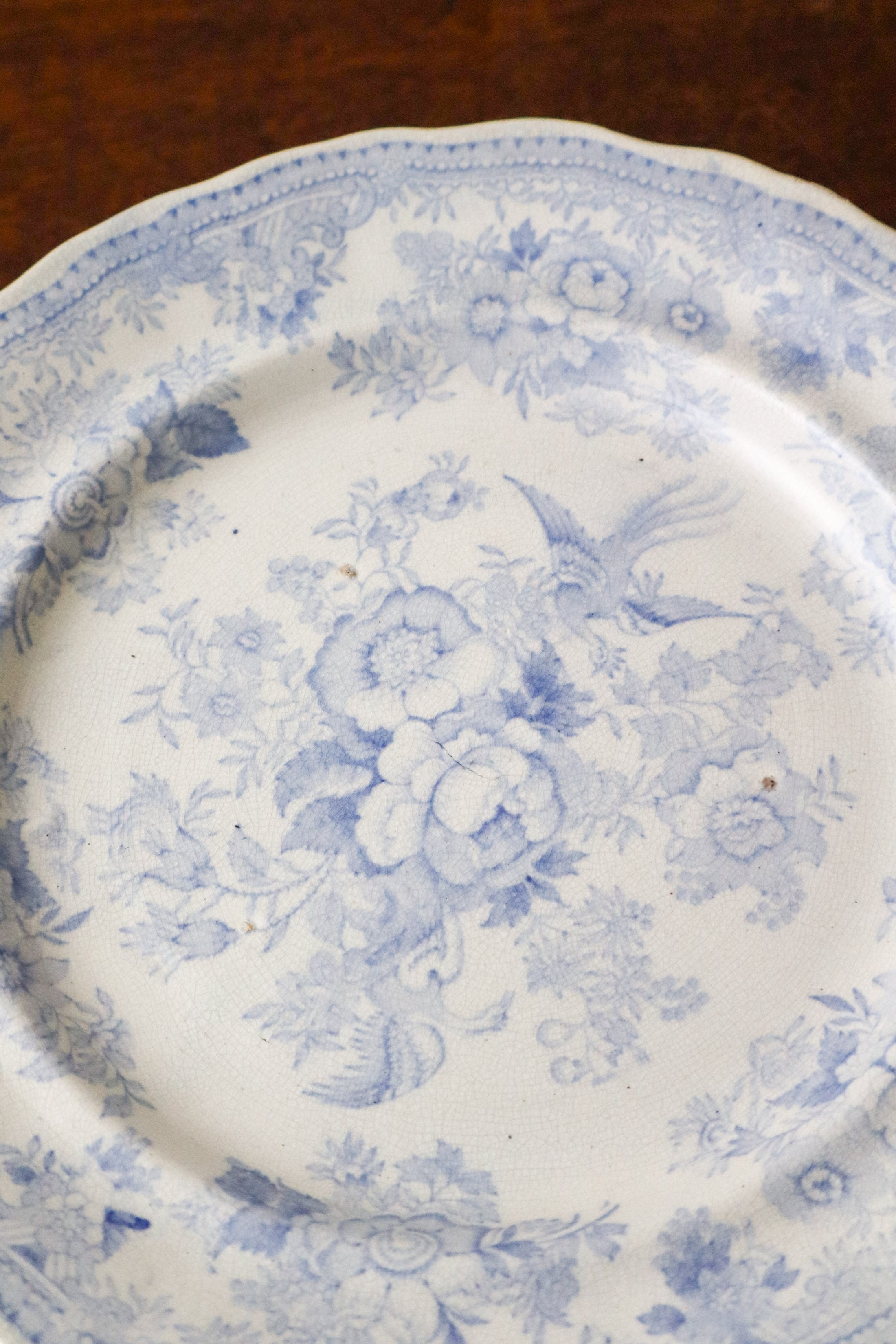 SET of 7 Antique Asiatic Peasant Plates 9.25”