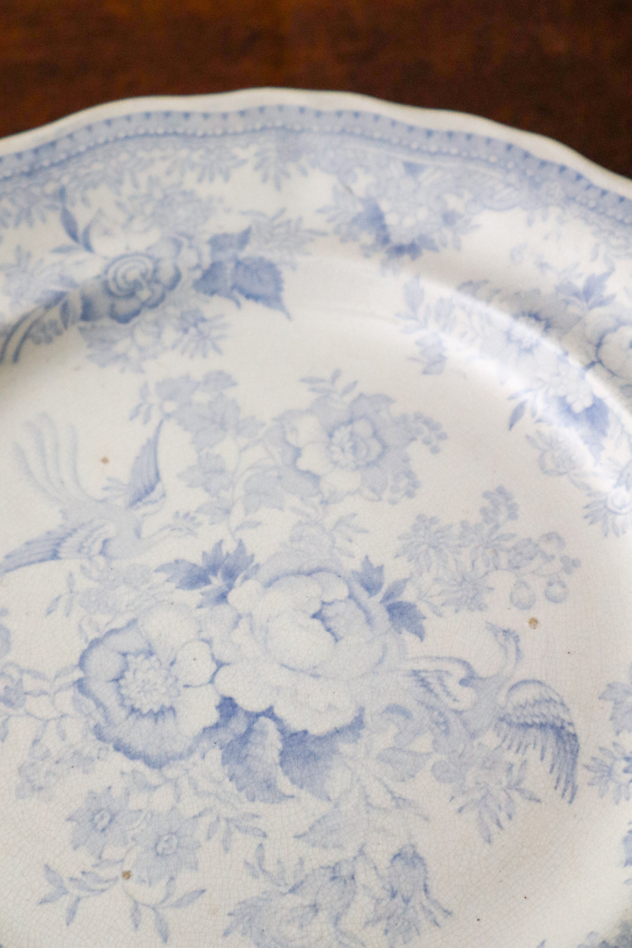SET of 7 Antique Asiatic Peasant Plates 9.25”