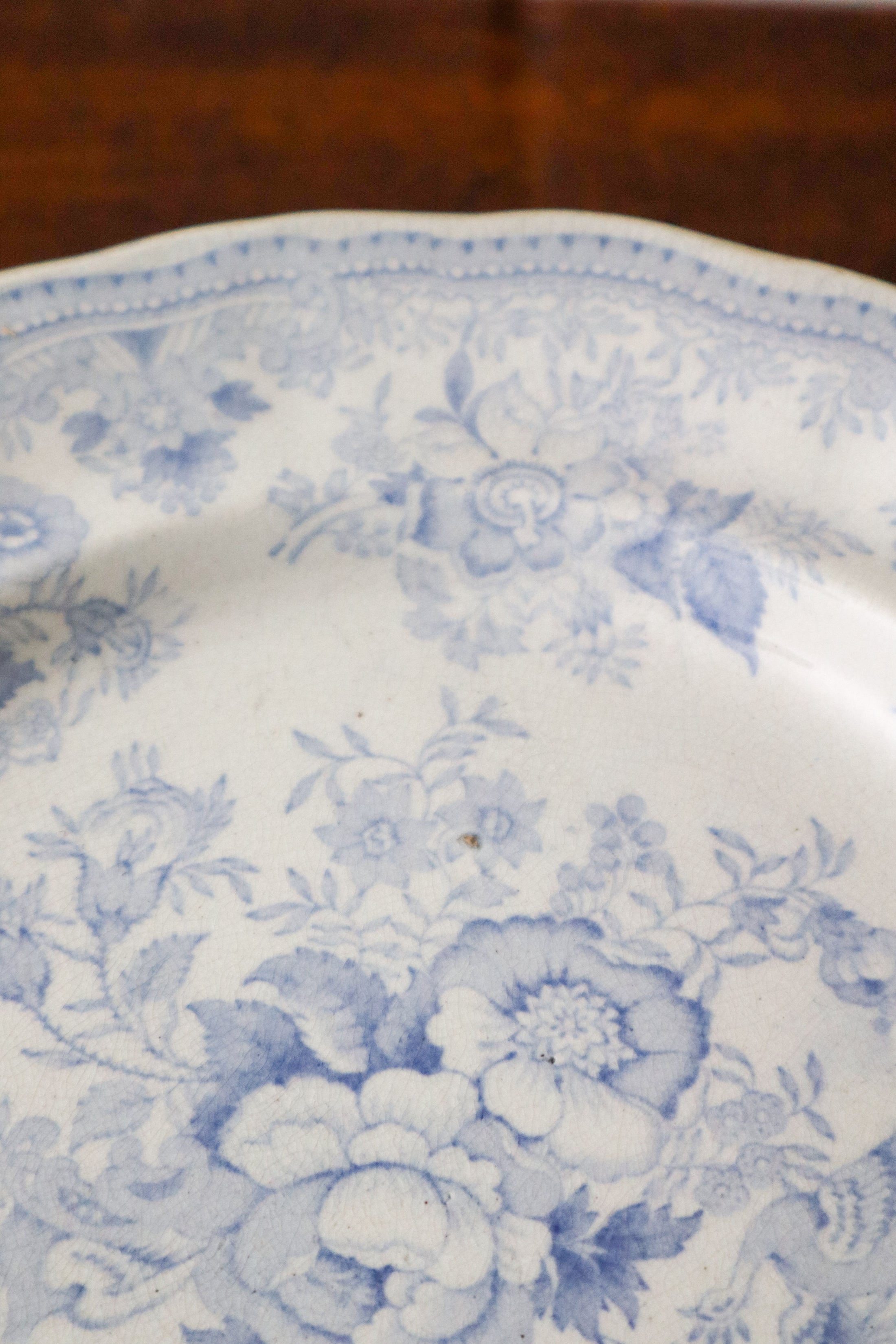 SET of 7 Antique Asiatic Peasant Plates 9.25”