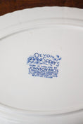 Load image into Gallery viewer, Blue + White 15.75”W Platter by Johnson Brothers England | ‘Devon Sprays’ Pattern
