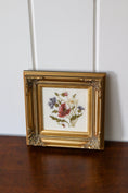 Load image into Gallery viewer, French Framed Silk Embroidery Floral Bouquet (c. 1920)

