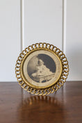 Load image into Gallery viewer, Antique French Brass Tabletop Chain-Link Picture Frame
