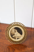 Load image into Gallery viewer, Antique French Brass Tabletop Chain-Link Picture Frame
