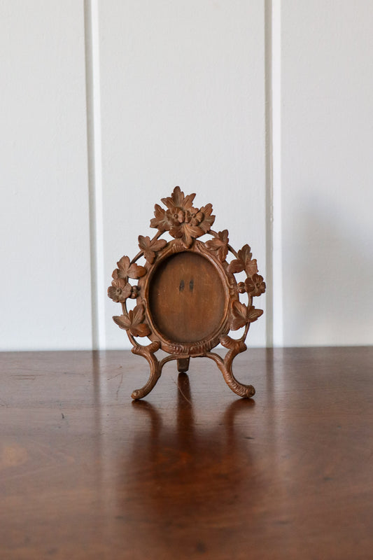 Unique 19th Century Hand Carved Black Forest Frame