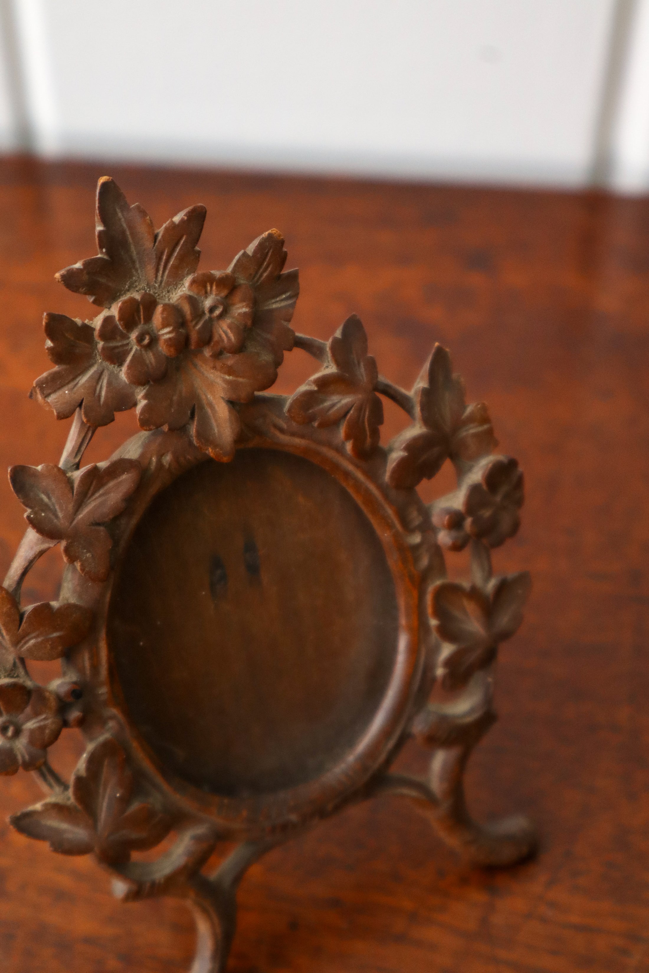 Unique 19th Century Hand Carved Black Forest Frame