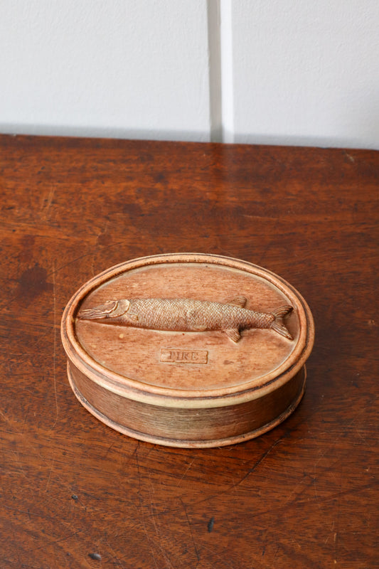 Vintage Carved 'Pike' Fish Box