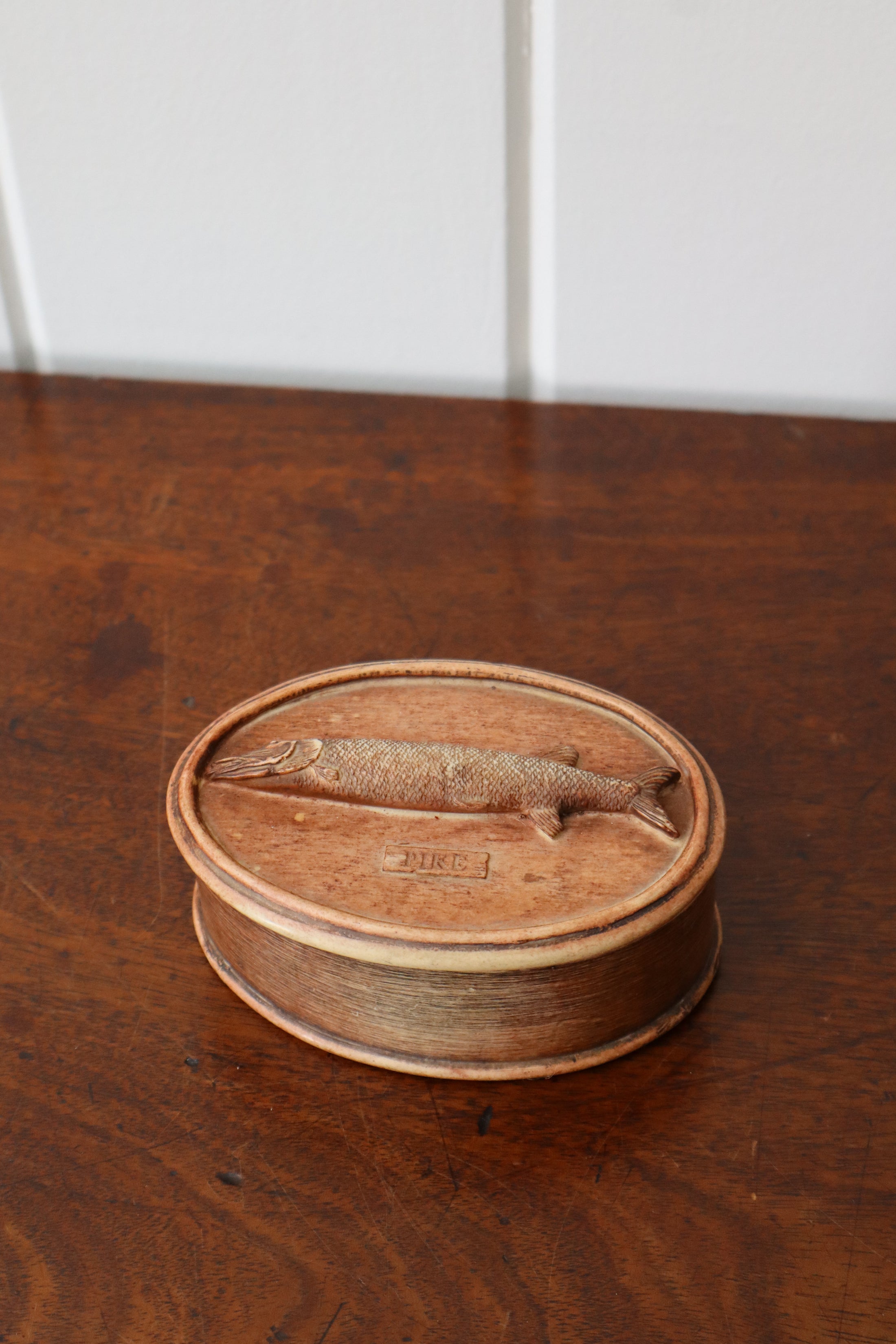 Vintage Carved 'Pike' Fish Box