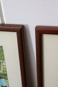 Load image into Gallery viewer, PAIR of Framed Vintage Prints from English Children's Book 'The Wind in the Willows'

