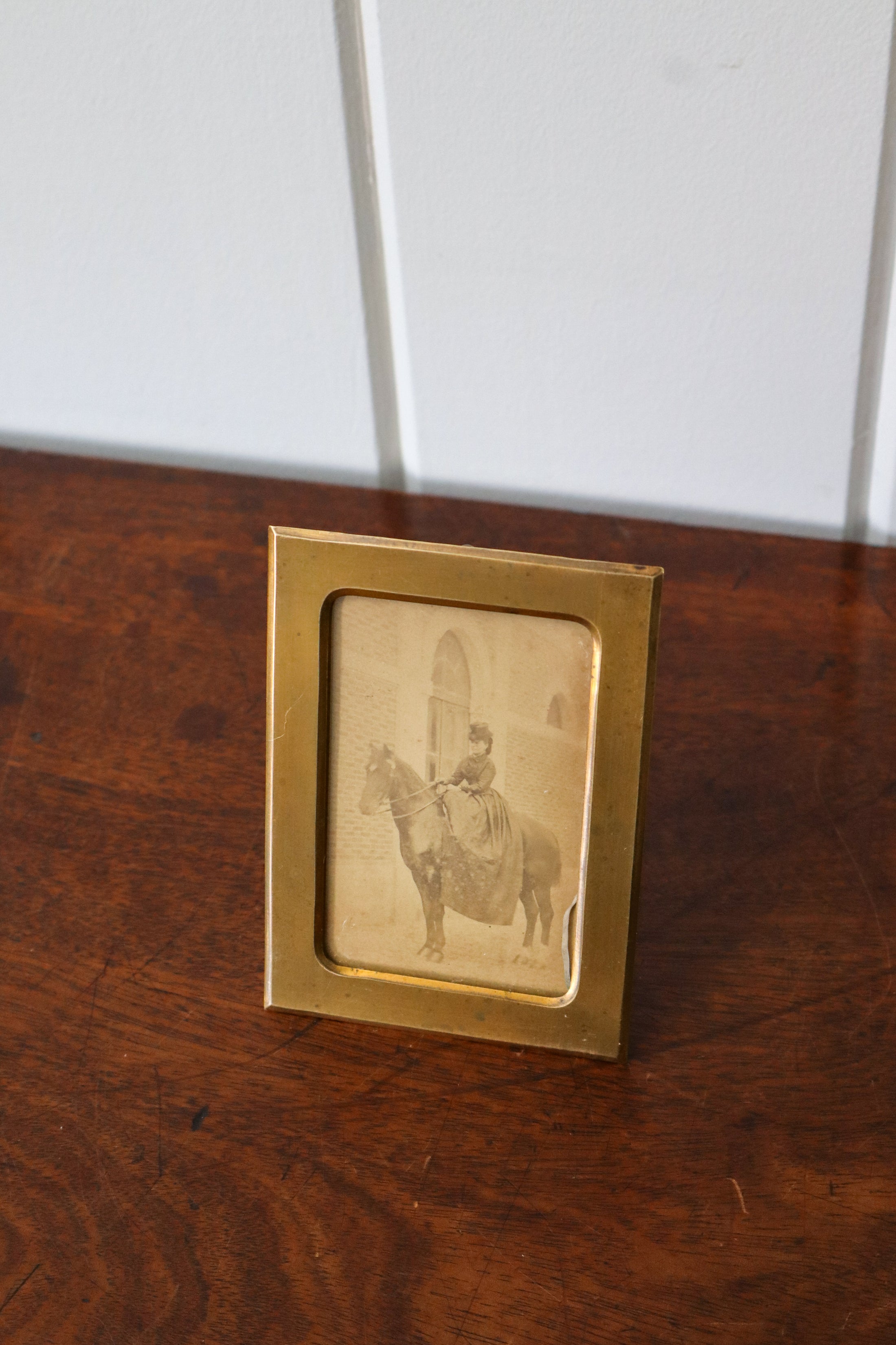 Antique French Brass Picture Frame