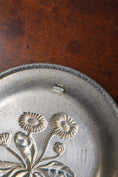 Load image into Gallery viewer, SET of 3 | Norwegian Pewter Floral Plates by Eik Tinn (c. 1970s)
