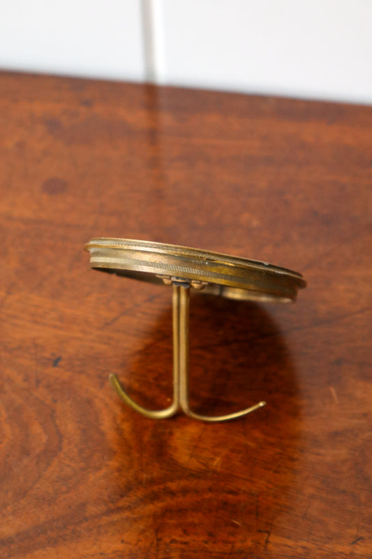 Antique Petite French Brass Oval Frame (Tabletop)