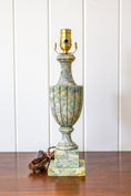 Load image into Gallery viewer, Vintage Green Marble Lamp
