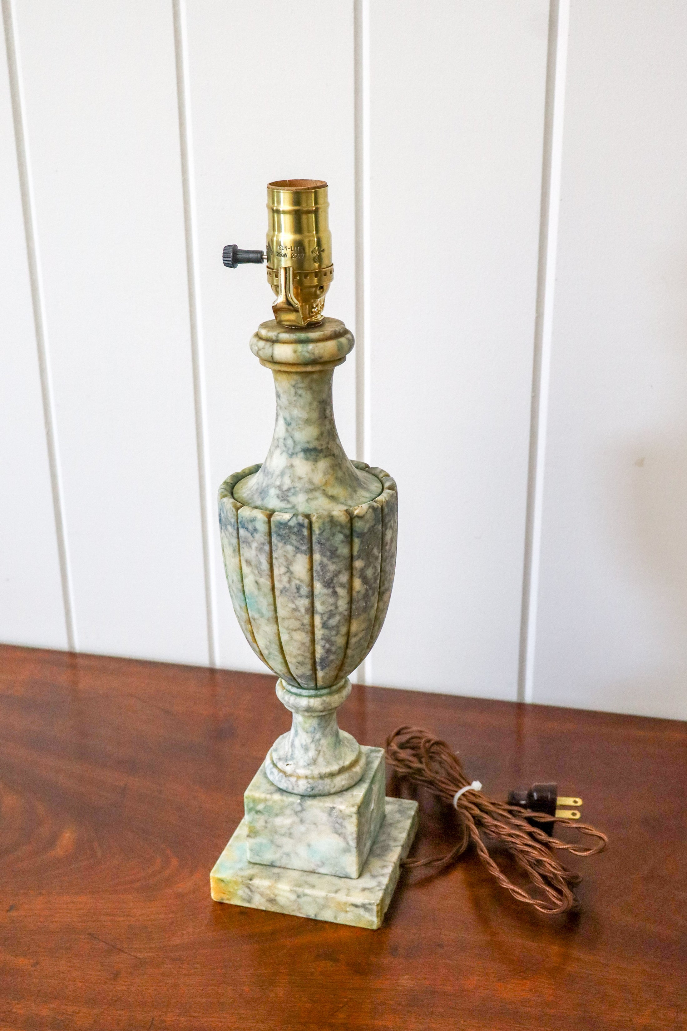 Vintage Green Marble Lamp